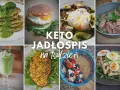 Keto jadłospis na tydzień: placki cukiniowe, jajko sadzone z awokado, sałatka z jajkiem w koszulce, steki, koktajl, kurczak i owsianka z owocami.