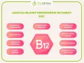 Objawy niedoboru witaminy B12: zaburzenia hormonalne, brak apetytu, biegunki, nieregularne miesiączki, starzejąca się skóra, wypryski, palpitacje serca, osłabione czucie w palcach.
