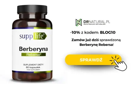 Suplement diety Berberyna Rebersa. Dowiedz się, co to jest i zamów z rabatem 10% na DRnatural.pl.