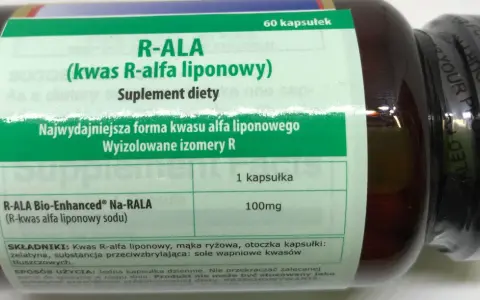 Suplement diety R-ALA zawiera kwas R-alfa liponowy, który jest silnym antyoksydantem. Stosowany na co dzień wspiera organizm.