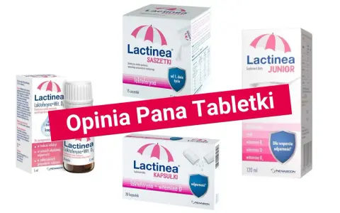 Różne formy Lactinea: krople, saszetki, kapsułki i Junior. Warto sprawdzić, czy laktoferyna dla dzieci skutki-uboczne są istotne przy wyborze.