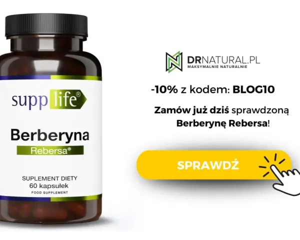 Suplement diety Berberyna Rebersa. Dowiedz się, co to jest i zamów z rabatem 10% na DRnatural.pl.