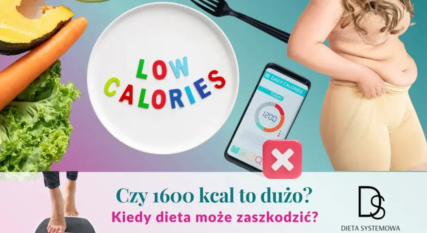 Zdrowe jedzenie, co ma dużo kalorii? Na talerzu warzywa, a na ekranie telefonu 1200 kcal. Czy 1600 kcal to dużo?