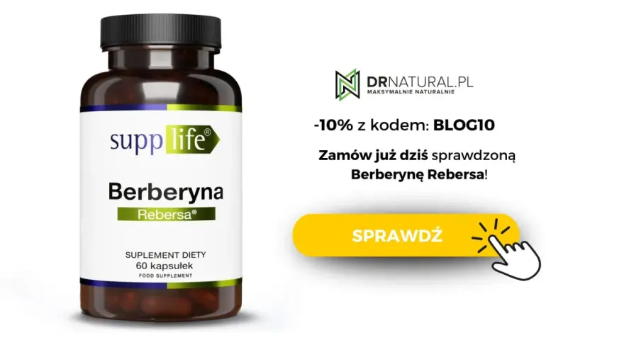 Suplement diety Berberyna Rebersa. Dowiedz się, co to jest i zamów z rabatem 10% na DRnatural.pl.